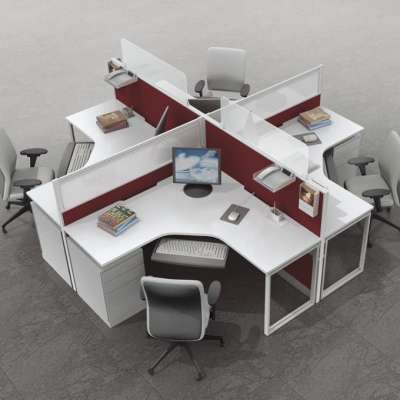 movable demountable office partition colors workstation 12 people 4 people